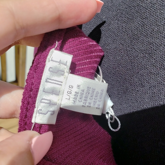 Spense Burgundy deep berry Crew Neck Dress - Picture 8 of 10